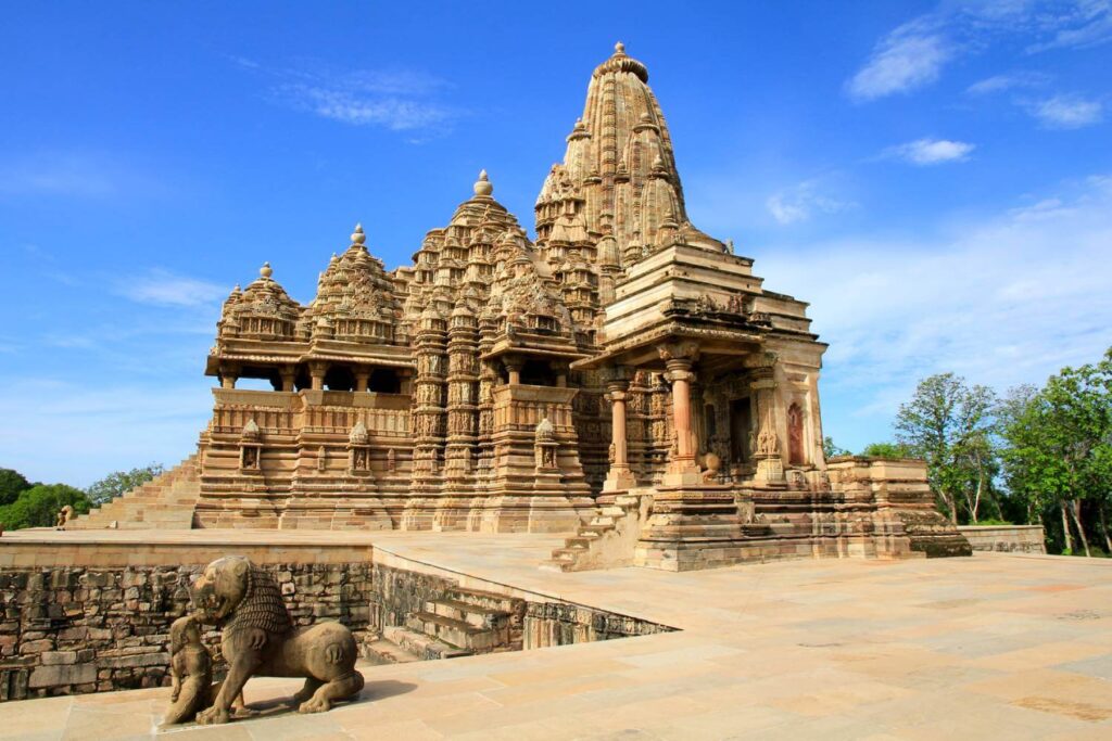 The Khajuraho Temples in Madhya Pradesh are a remarkable UNESCO World Heritage Site. 